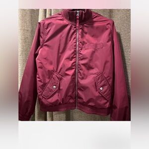 Burgundy Zip-Up Jacket